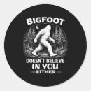 Search for funny bigfoot stickers Men