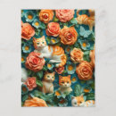 Search for best cat postcards Floral