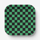 Search for black and green checkered plates Abstract