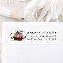 Search for pumpkin return address labels Rustic