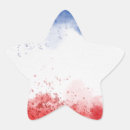Search for blue and red stars stickers White