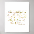 Search for she is clothed strength dignity posters Quotes