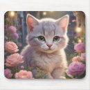 Search for kittens mousepads Flowers