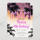 Search for miami beach party invitations Pink