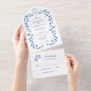 Search for something blue wedding invitations Blue and white