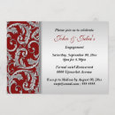 Search for red silver anniversary invitations Floral