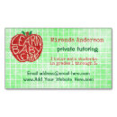 Search for elementary school business cards Apples