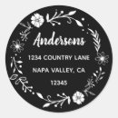 Search for black and white address stickers Modern calligraphy