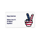 Search for us flag return address labels Old glory