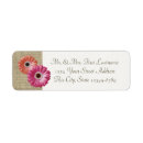 Search for daisy wedding return address labels Burlap