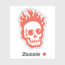 Search for fire skull stickers Horror