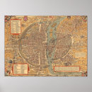 Search for vintage map posters Paris