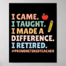 Search for teacher retirement posters Taught