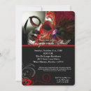 Search for red masquerade mask invitations Ball