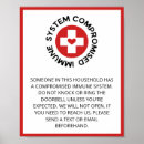 Search for quarantine posters Warning