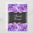 Search for lavender black wedding invitations Roses
