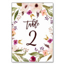 Search for flower wreath table cards Bohemian