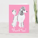 Search for standard poodles cards White standard poodle