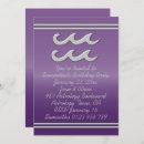 Search for amethyst birthday invitations Aquarius
