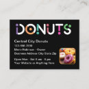 Search for donut shop business cards Bakery