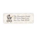 Search for zebra print return address labels Stripe