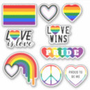 Search for love is love lgbt stickers Pride flag
