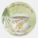 Search for vintage tea cups stickers Retro