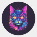 Search for cat wearing glasses stickers Cute