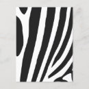 Search for black and white zebra postcards Pattern