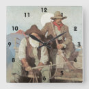 Search for cowboy clocks Horses