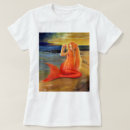 Search for mermaid tshirts Red