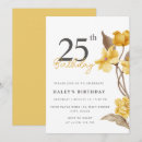 Search for elegant 25th birthday invitations Simple