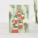 Search for vintage children singing christmas cards Church