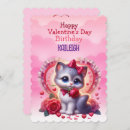 Search for kitten valentines day cards Red