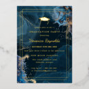 Search for marble graduation invitations Gold
