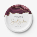 Search for burgundy and gold plates Sweet 16