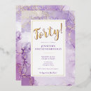 Search for purple marbling invitations Alcohol ink