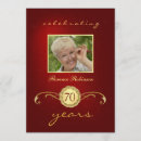 Search for red gold 75th birthday invitations For her
