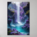 Search for waterfall posters Purple