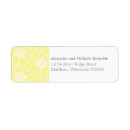 Search for yellow daisy return address labels Modern
