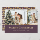 Search for purple and gold christmas cards Elegant
