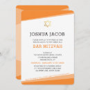 Search for orange bar bat mitzvah invitations Trendy