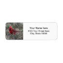 Search for winter cardinal return address labels Birds