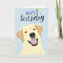 Search for yellow labrador birthday cards Animal