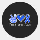 Search for blue awareness ribbon stickers Ataxia