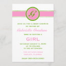 Search for lime green stripe invitations Girl