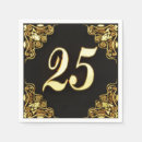 Search for 25th birthday napkins Black
