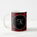 Search for red monogram mugs Red and black