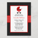 Search for red and black baby shower invitations Polka dots