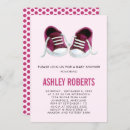 Search for sneaker baby shower invitations Pink